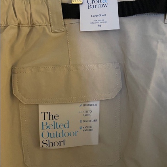 Cargo Shorts With Attached Belt - Picture 3 of 3